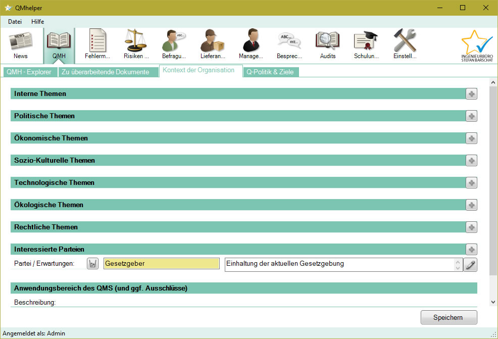 Kontext der Organisation